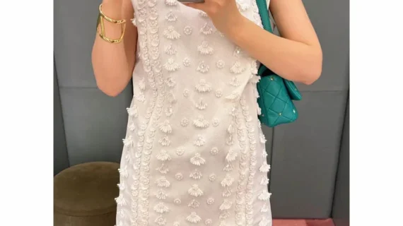 3.28 GuliChic Heavy Industry Three-dimensional Beaded Embroidered White Blouse Women Round Neck Sleeveless Cotton Shirt Tops
